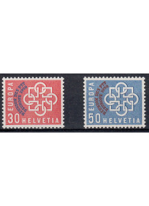 1959 Serie Assemblee Amministrazioni Postali Europee Unificato 2 Valori 632-3 Integri 